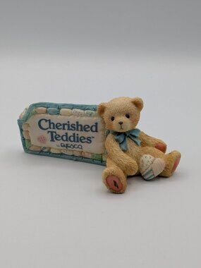Cherished Teddies Dealer Display Signage Plaque (951005) 1991, ENESCO